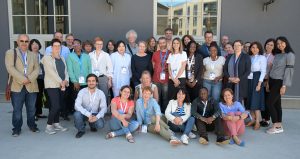 Group photo of people from many countries.