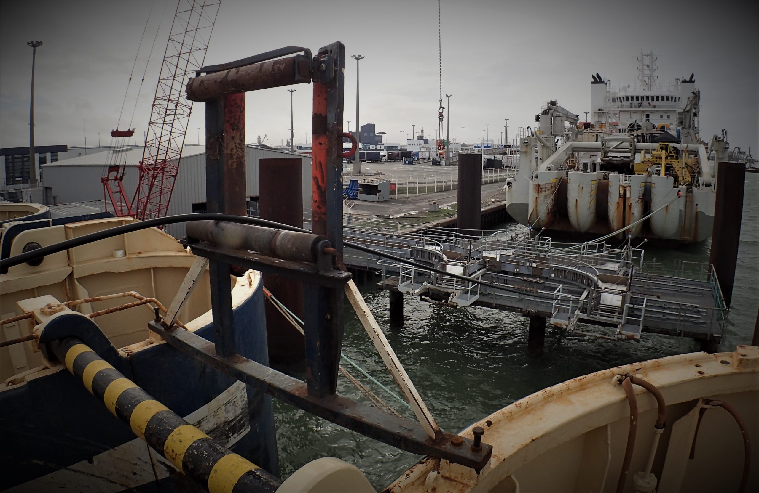 EllaLink submarine cable being loaded on board of the Cable Ship Ile de Bréhat