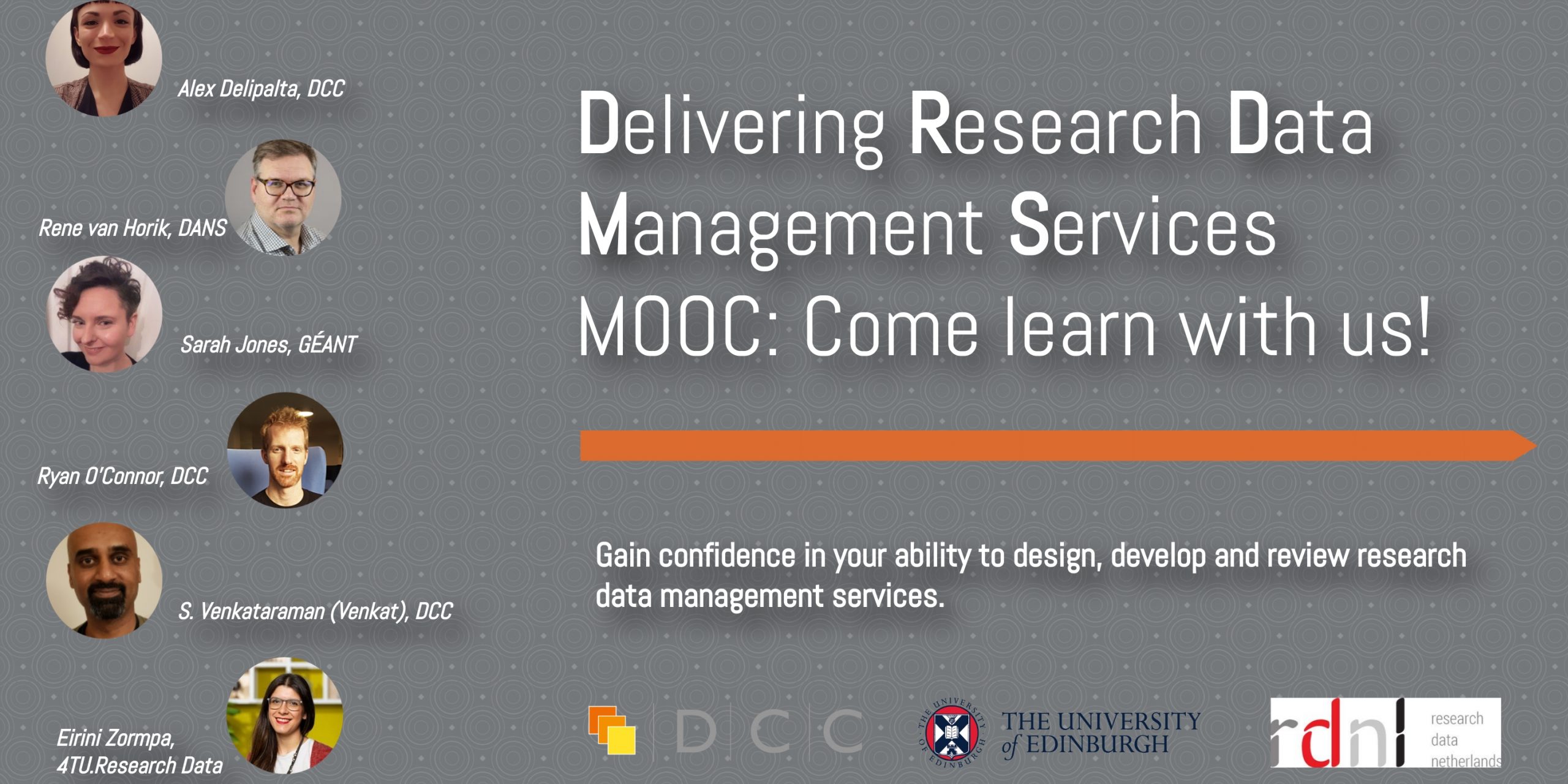 MOOC Delivering Research Data Management Services