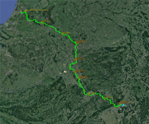 GÉANT fibre between Amsterdam and Frankfurt