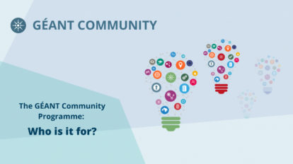 The GEANT Community Programme: who is it for?