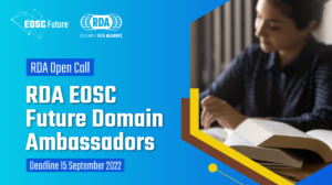 RDA EOSC Future domain ambassadors call
