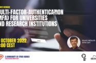 CyberSecMonth 2022 Webinar MFA Klaus Möller - DFN-CERT