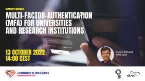 CyberSecMonth 2022 Webinar MFA Klaus Möller - DFN-CERT