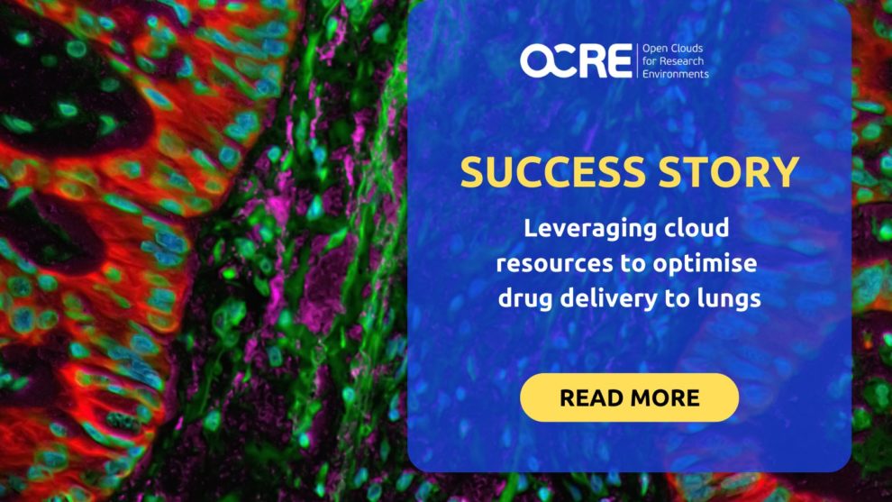 OCRE Success Story Lungs aerosol drugs