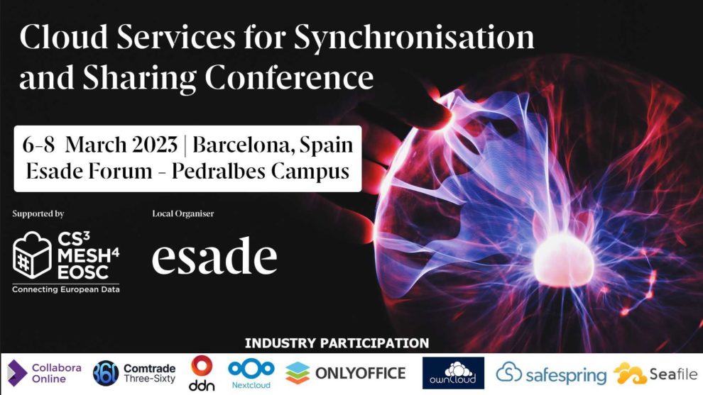 CS3 Conference 2023 -Cloud Services for Synchronisation and sharing
