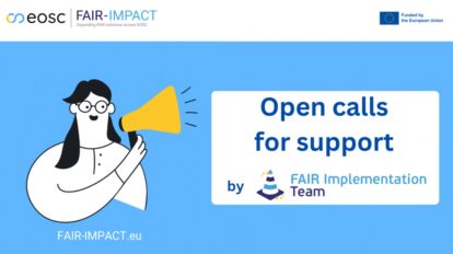FAIR Impact Open calls for support