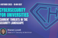 GÉANT CSM23 Webinar –Cybersecurity for universities, current threats in the security landscape