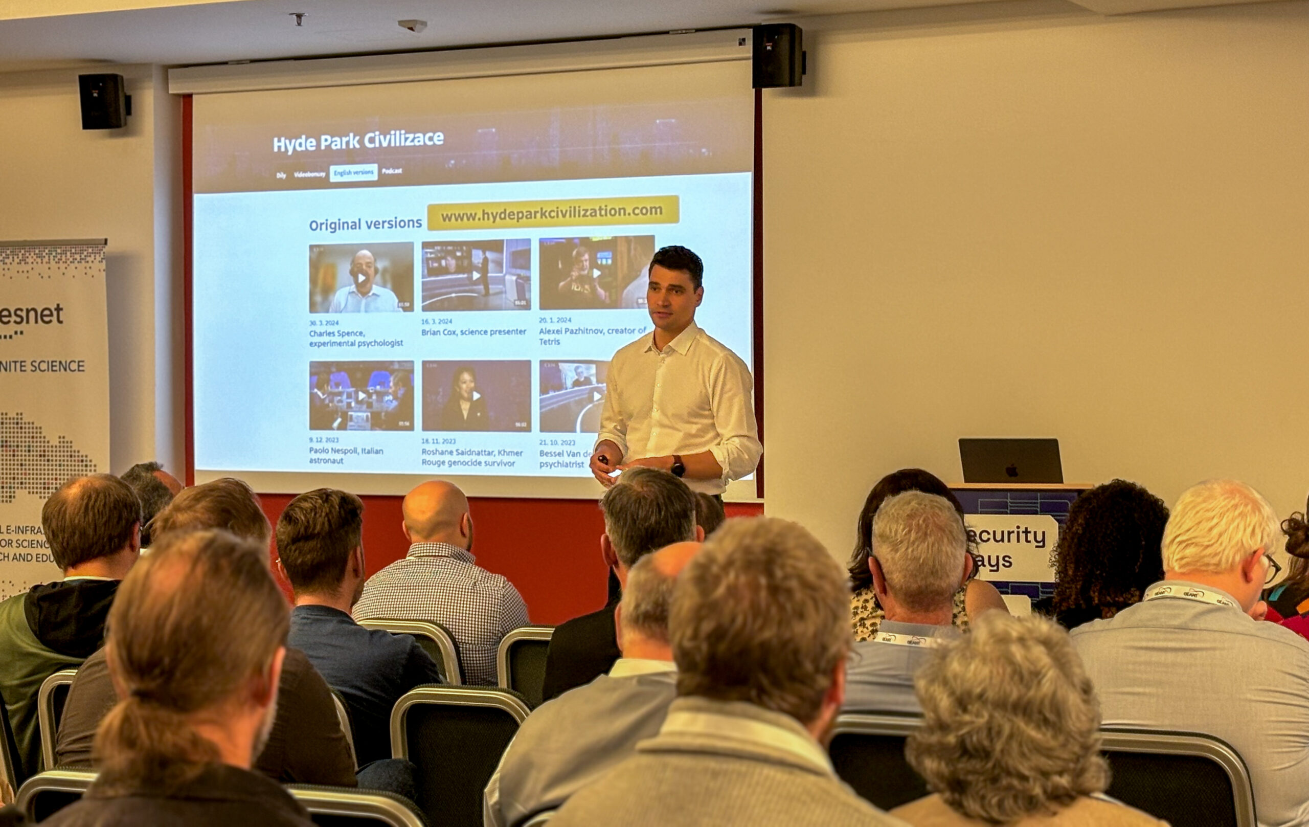 Czech TV journalist Daniel Stach at the GÉANT Security Days 2024