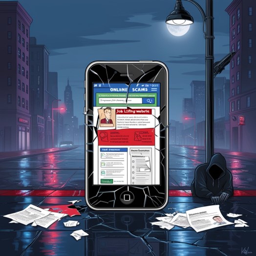 The AI Arsenal of Job Scams (Generated with Leonardo.ai)