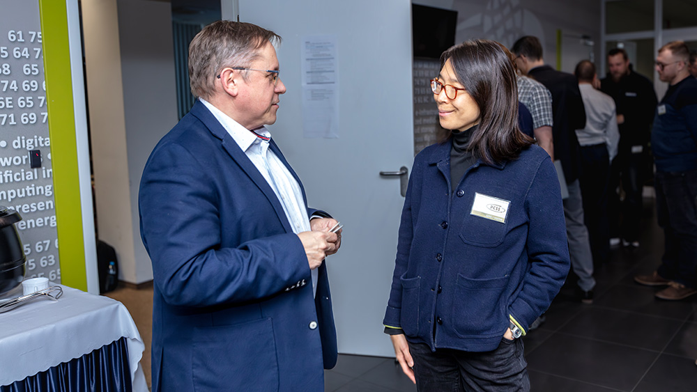 Cezary Mazurek (PSNC) and Dawn Ng (GÉANT).Photo by: Maciej Rutkowski | PSNC