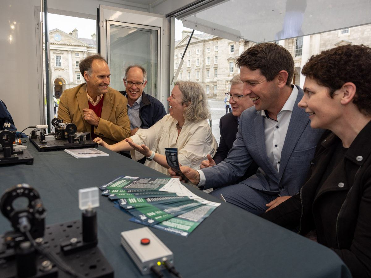 Launch of the IrelandQCI Mobile Quantum Engagement Trailer at Trinity College Dublin 