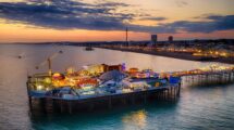 Aerial view of the Brighton Pier. Picture credit to Lates TV by Angi Mariani.