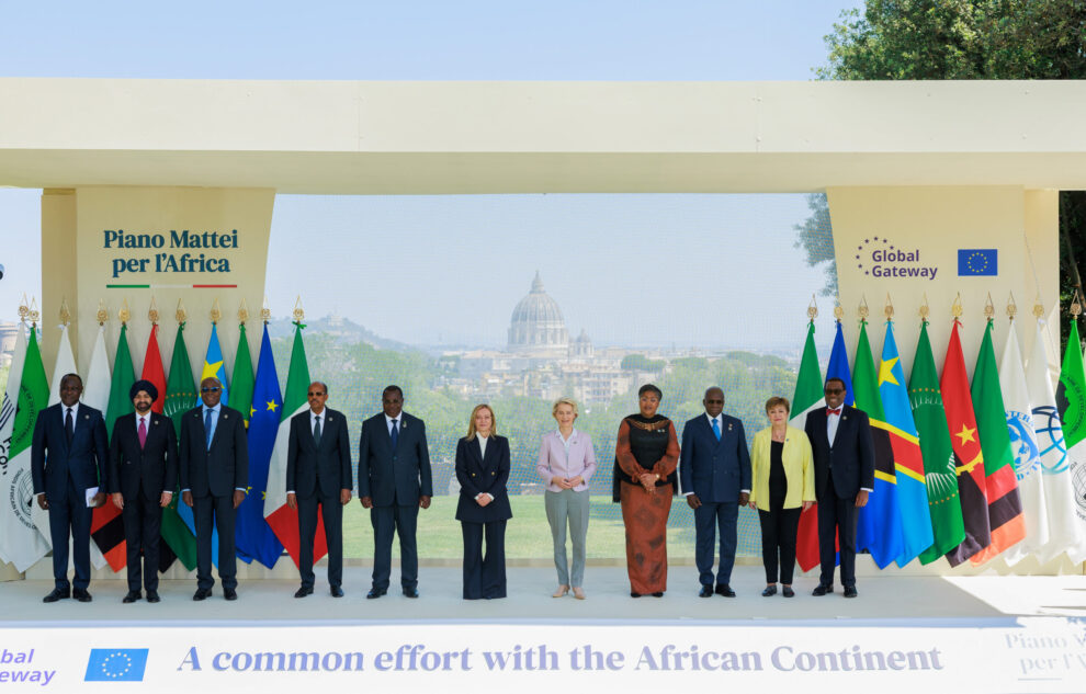 high-level event ‘The Mattei Plan for Africa and Global Gateway: A common effort with the African Continent' in Rome.