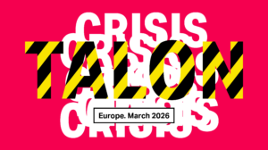 Banner about TALON, the European crisis management event for the international R&E community