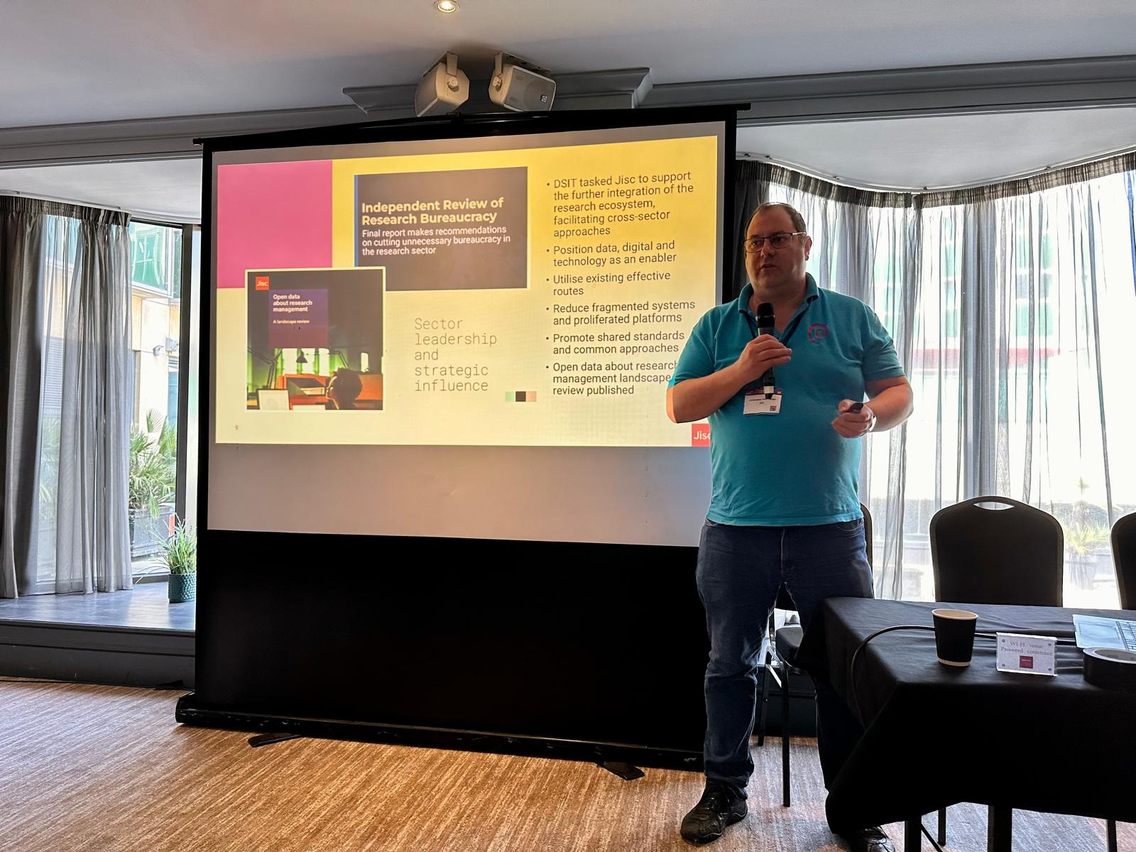 Chris Walker presenting at SIG-RED meeting