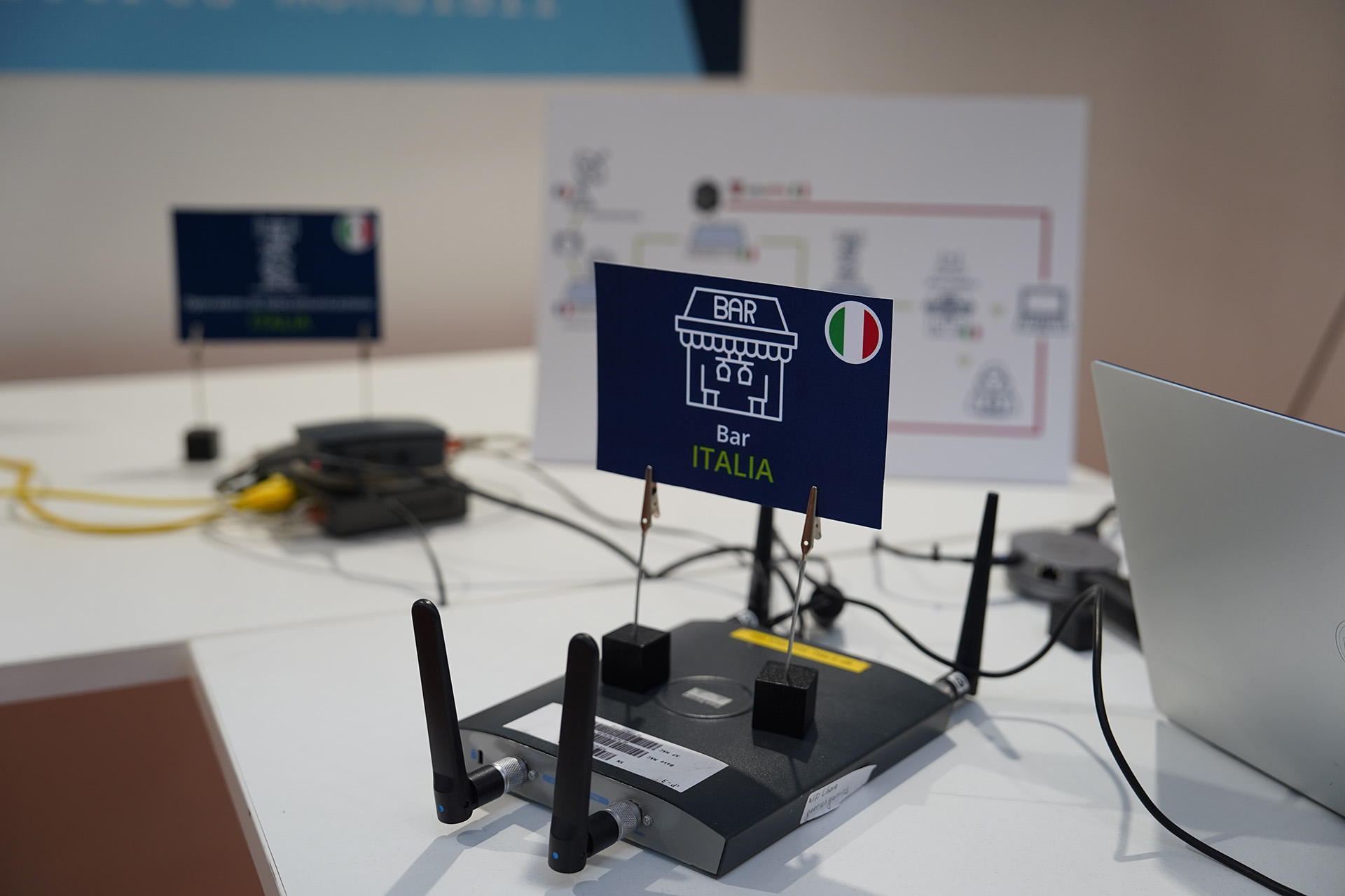 Part of GARR's demo at Maker Faire Rome 2025
