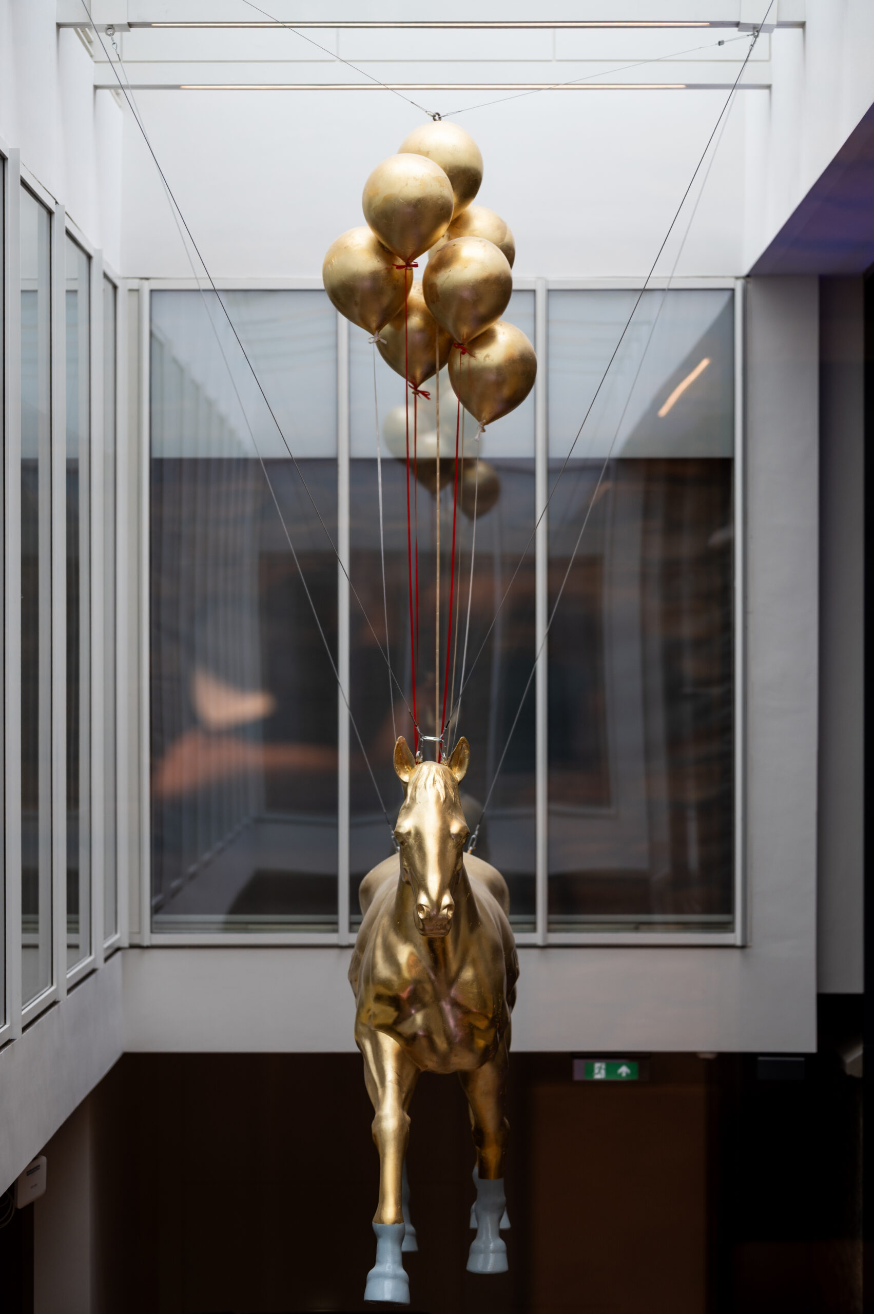 The golden horse featured in the Community Hub