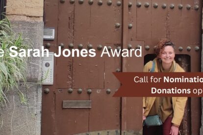 The Sarah Jones Award - Call for nominations and donations open