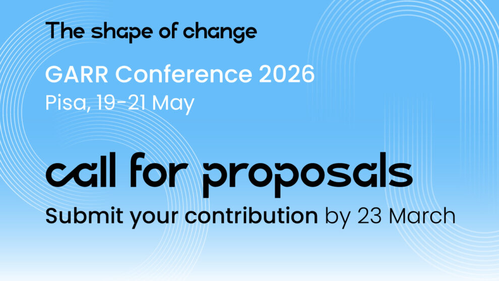GARR Conference 2026 Call for proposals