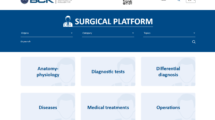 Screenshot of surgical platform